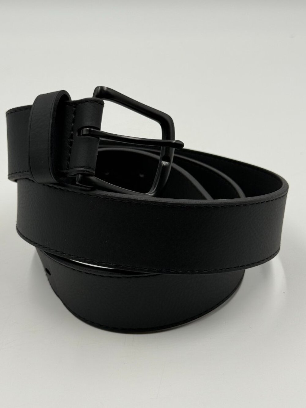 Old Navy Synthetic Leather Belt Size XL Black Buckle Dress Work 1.5" Wide